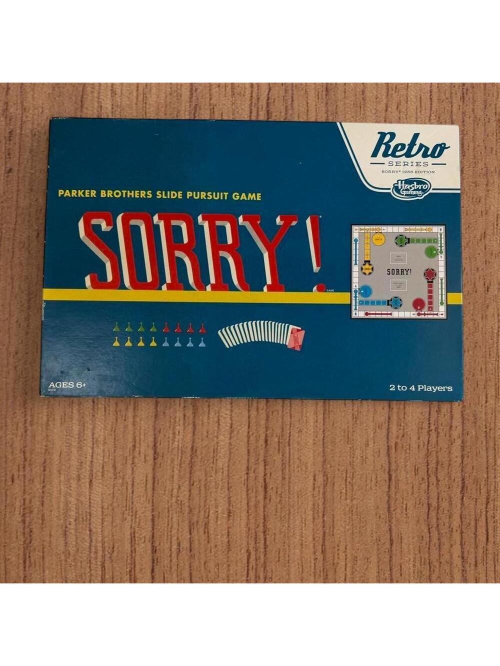 Vintage Hasbro Sorry! 1958 Edition board game